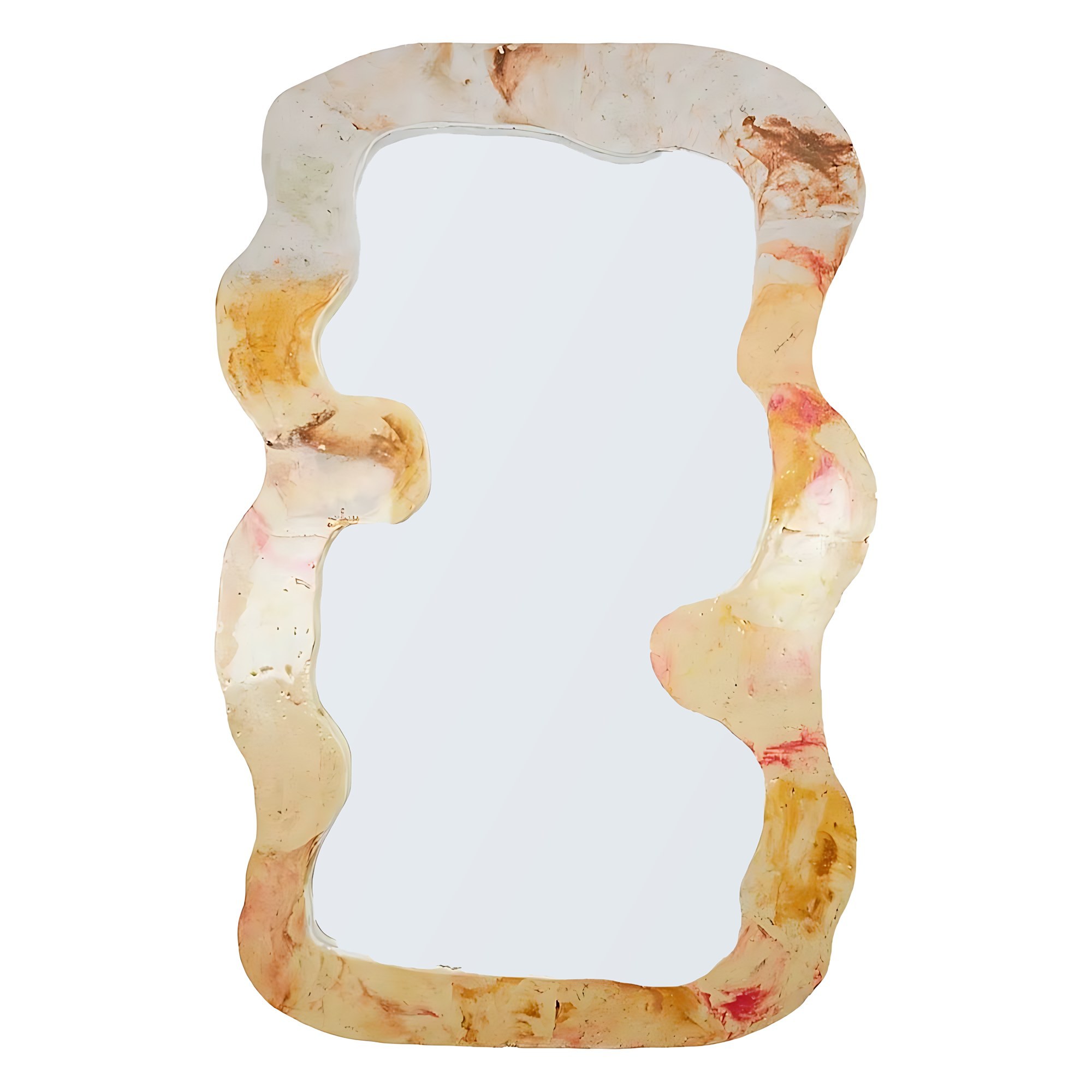 Miroir Coquillage ambre