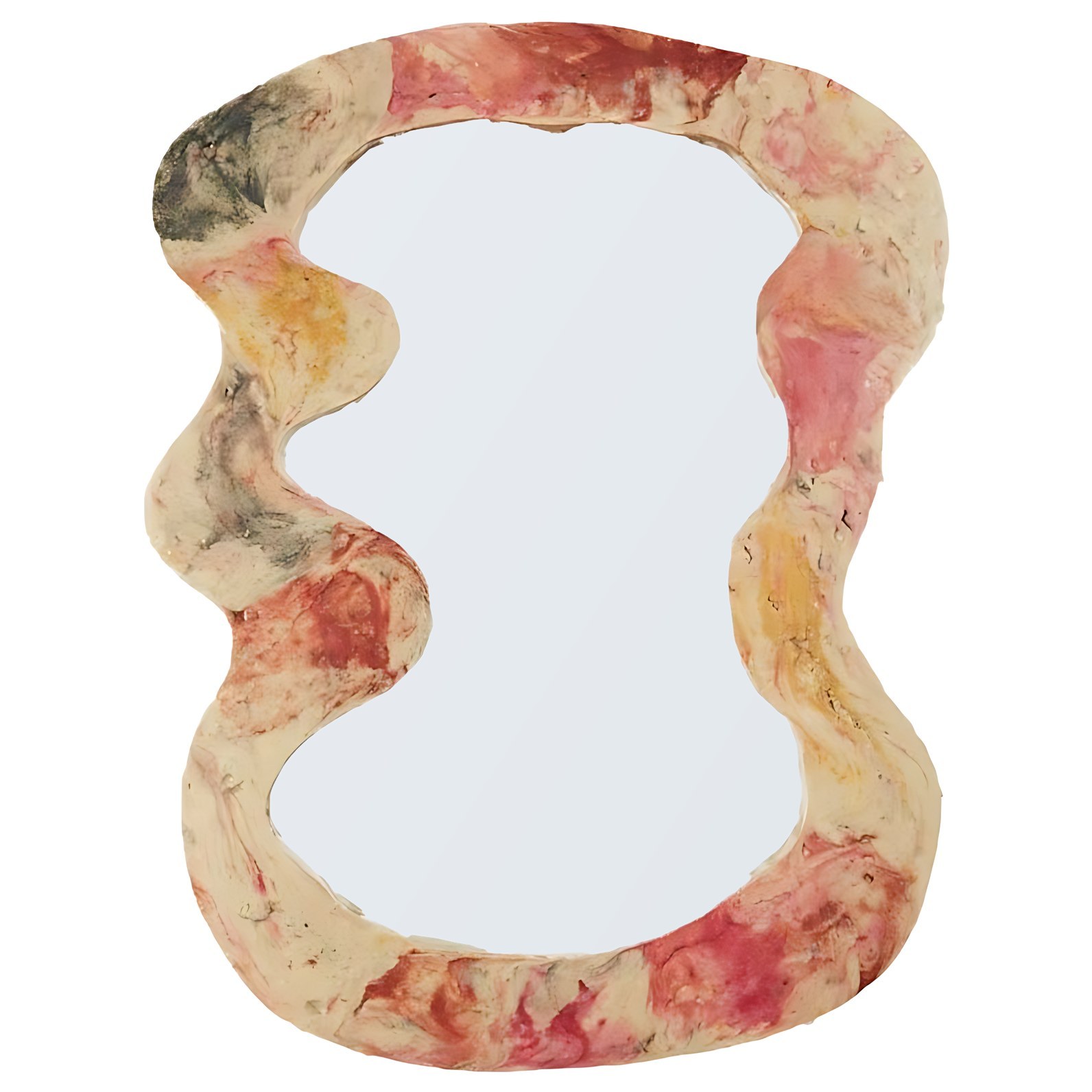 Miroir Coquillage corail