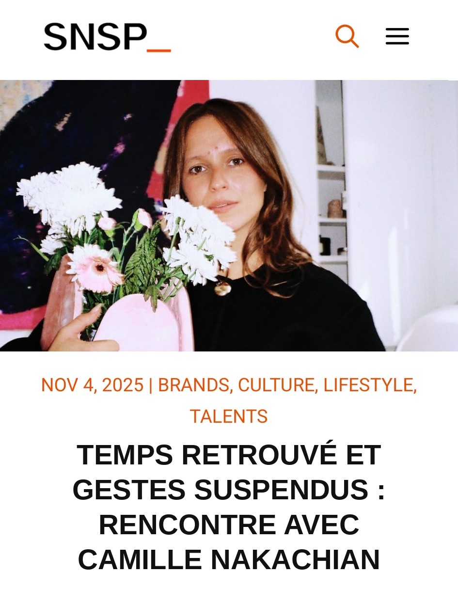 Article Sneaker Spirit by Courir : Temps retrouvé et gestes suspendus, rencontre avec Camille Nakachian